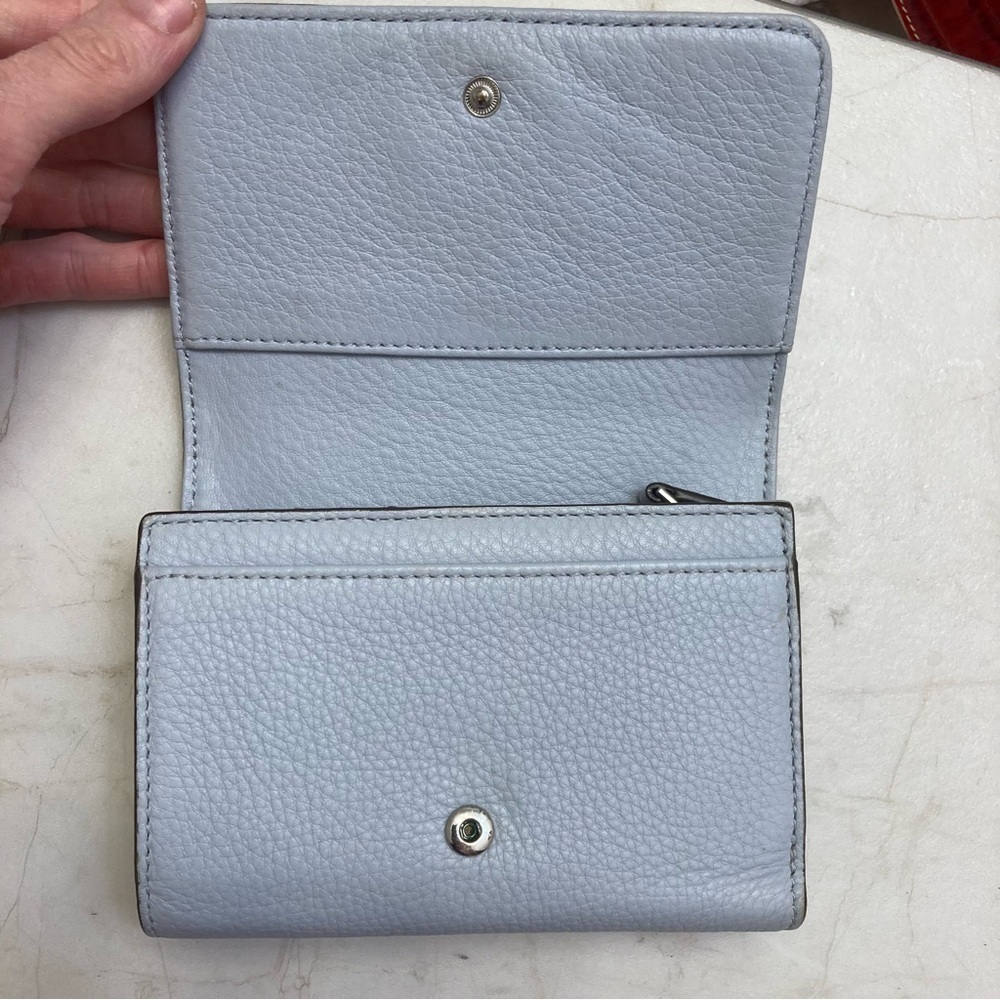 Tory Burch light blue leather wallet - Picture 8 of 16